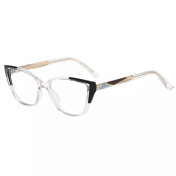 Geometric Pattern colored Core Wire Temple Frames