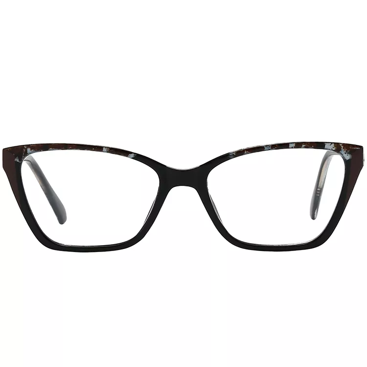 Woven Diamond-Pattern Colored Core Wire Temple Glasses
