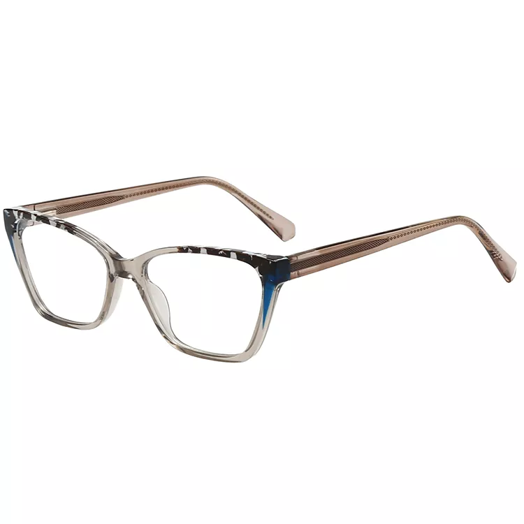 Woven Diamond-Pattern Colored Core Wire Temple Glasses